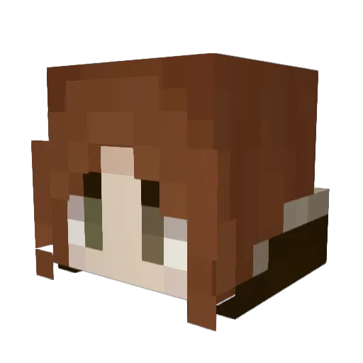 neoncatz64 Minecraft avatar head, 3D render