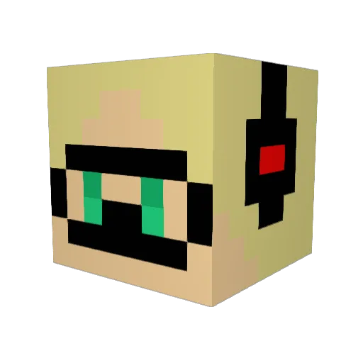neoneo117 Minecraft avatar head, 3D render