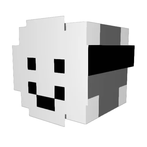 neoneo222 Minecraft avatar head, 3D render