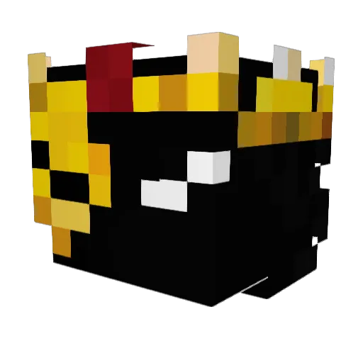 neongine Minecraft avatar head, 3D render