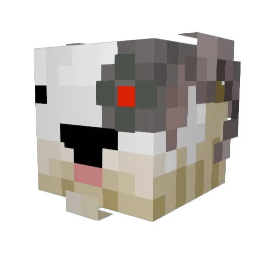 neongoatman Minecraft avatar head, 3D render