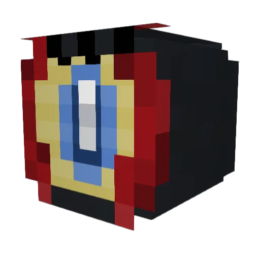 neonpixella Minecraft avatar head, 3D render