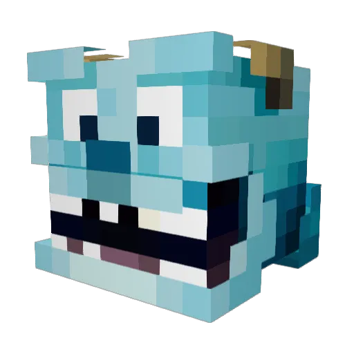 neontiger0423 Minecraft avatar head, 3D render