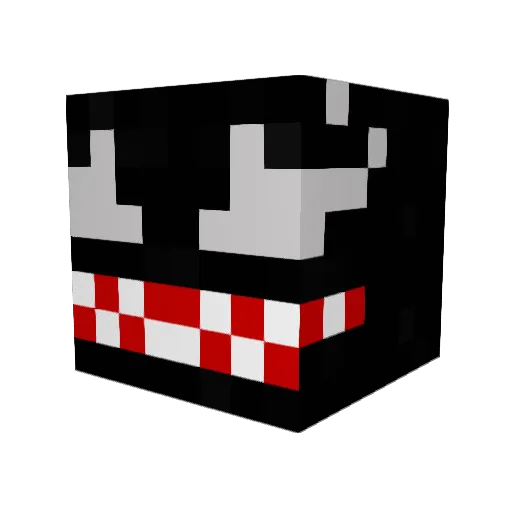neonvertigo Minecraft avatar head, 3D render