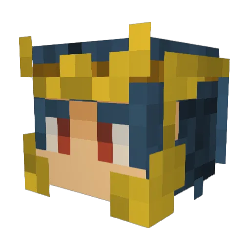 neopatross Minecraft avatar head, 3D render