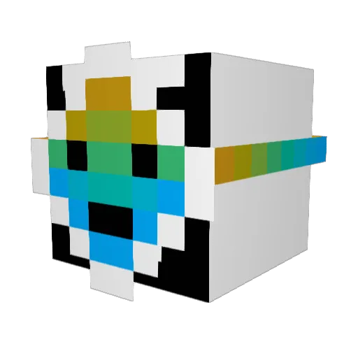 neorayboy Minecraft avatar head, 3D render