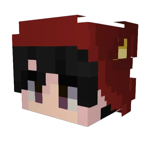 neorotico Minecraft avatar head, 3D render
