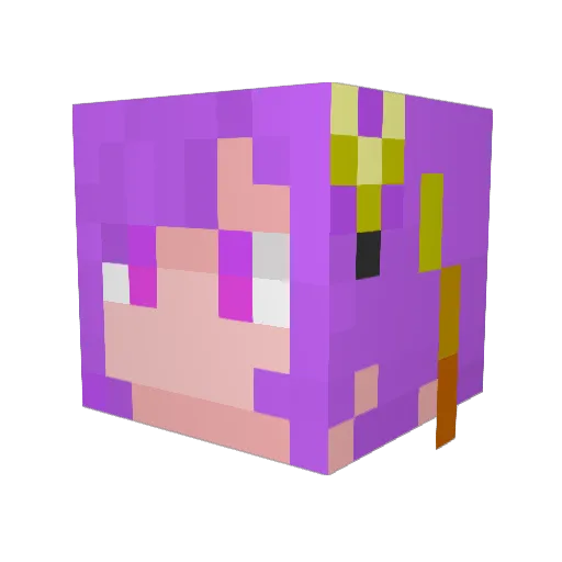 neory Minecraft avatar head, 3D render