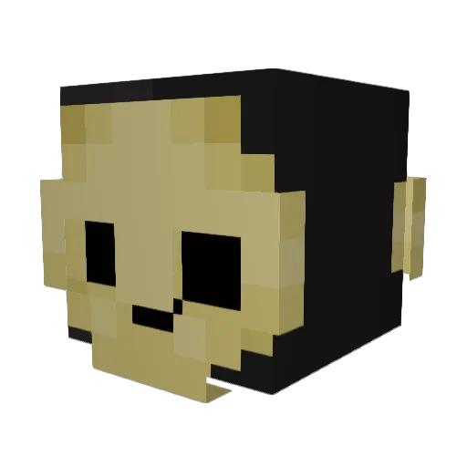 neospaced Minecraft avatar head, 3D render