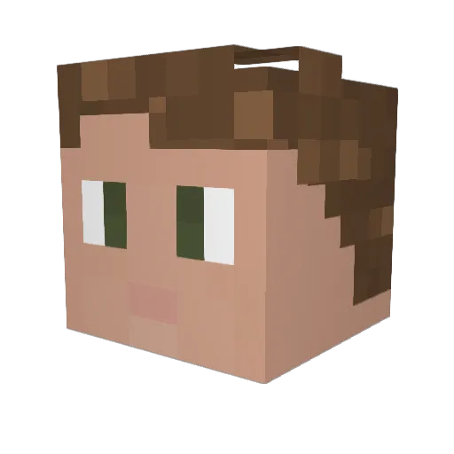 neotje Minecraft avatar head, 3D render