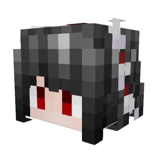 neozeen Minecraft avatar head, 3D render