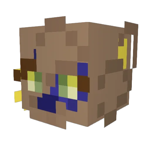 neperfox Minecraft avatar head, 3D render