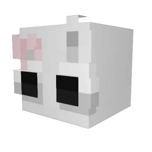 nephility Minecraft avatar head, 3D render