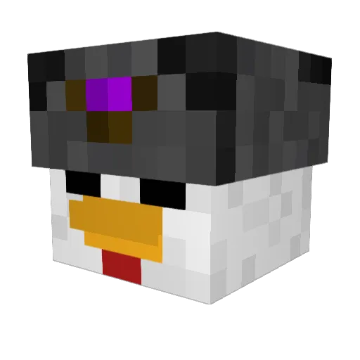 neproh Minecraft avatar head, 3D render