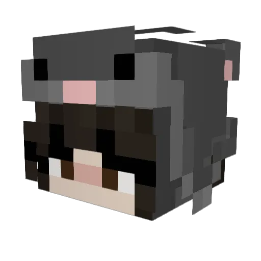 nepttuneabby Minecraft avatar head, 3D render