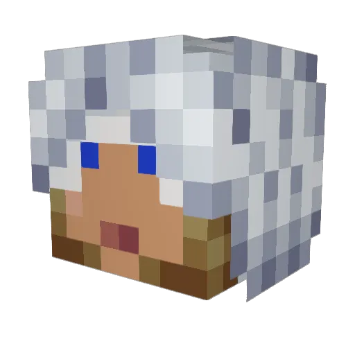 neptune0822 Minecraft avatar head, 3D render
