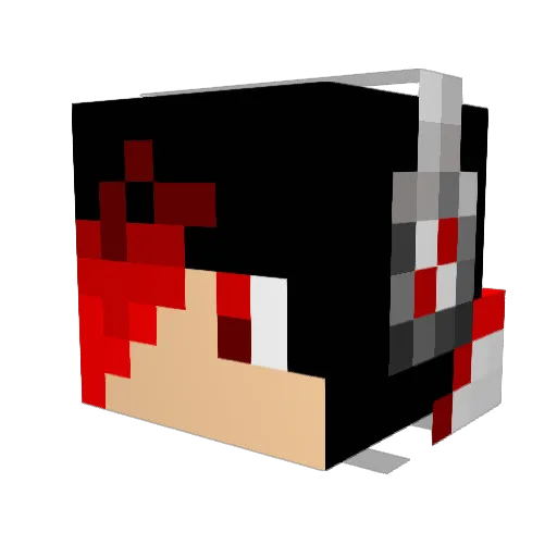 neptunepaw Minecraft avatar head, 3D render