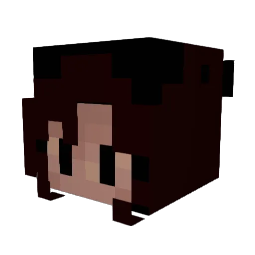 neptuniangirl Minecraft avatar head, 3D render