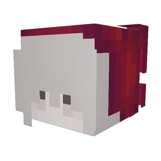 nequna Minecraft avatar head, 3D render
