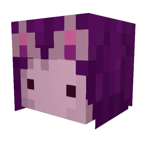 nerdie01 Minecraft avatar head, 3D render
