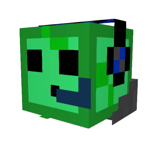 nerdmaster_a Minecraft avatar head, 3D render