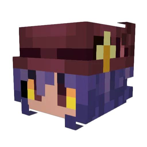 nerdnerdnerdnerd Minecraft avatar head, 3D render