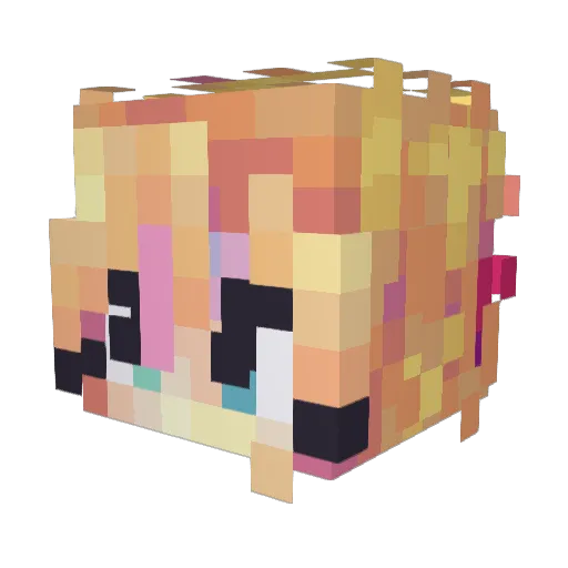nerdoxide2 Minecraft avatar head, 3D render