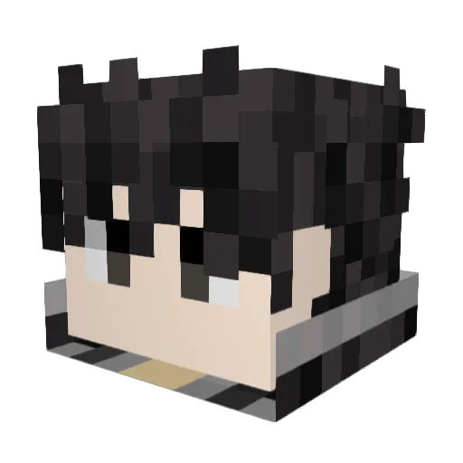 nerdy69420 Minecraft avatar head, 3D render
