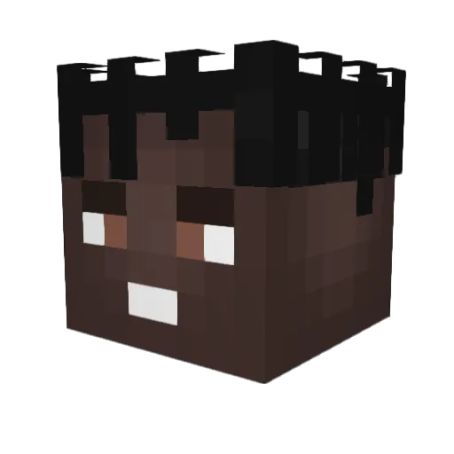 nerdysanchez Minecraft avatar head, 3D render