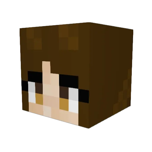 nerea_gd6 Minecraft avatar head, 3D render