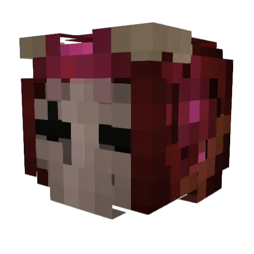nerelli Minecraft avatar head, 3D render