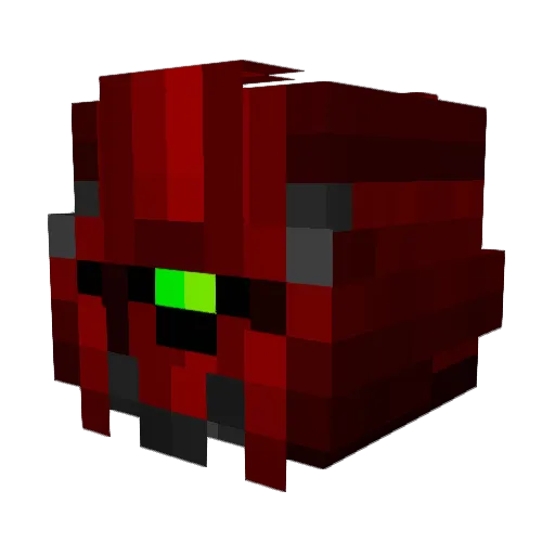 nerethian Minecraft avatar head, 3D render