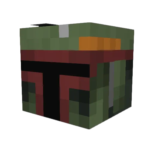 nerfskeleton Minecraft avatar head, 3D render