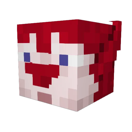 nerfwars_ Minecraft avatar head, 3D render
