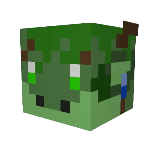 neriandragon Minecraft avatar head, 3D render