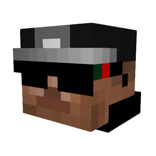 nerikr Minecraft avatar head, 3D render
