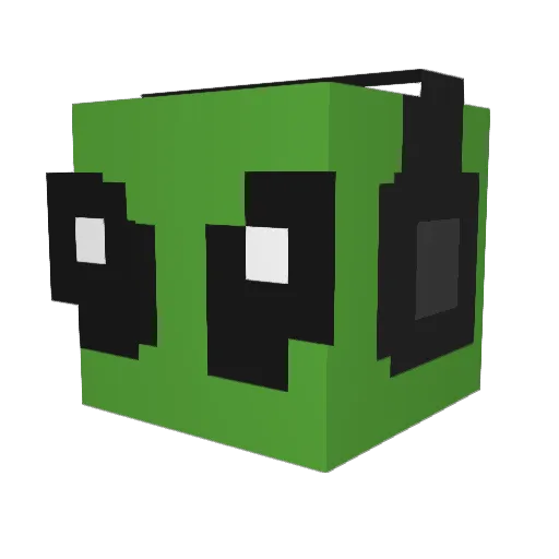 nermbooboo Minecraft avatar head, 3D render