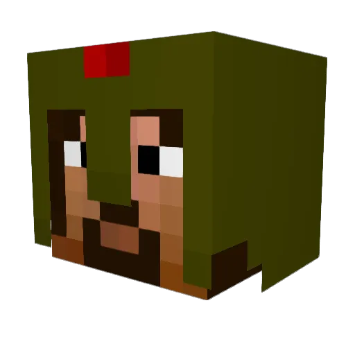 neroXedge Minecraft avatar head, 3D render