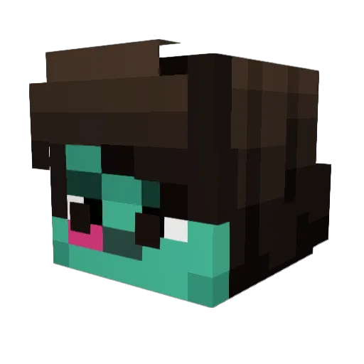 neroxsu Minecraft avatar head, 3D render