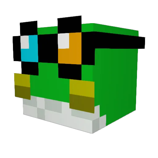 neroyk Minecraft avatar head, 3D render