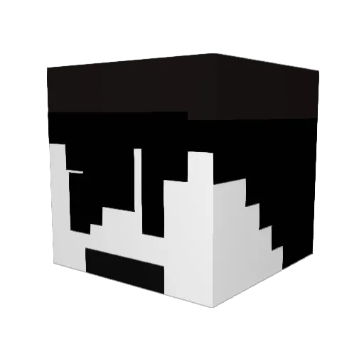 nersect Minecraft avatar head, 3D render