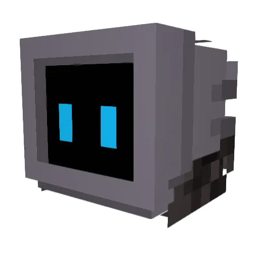 nertory Minecraft avatar head, 3D render