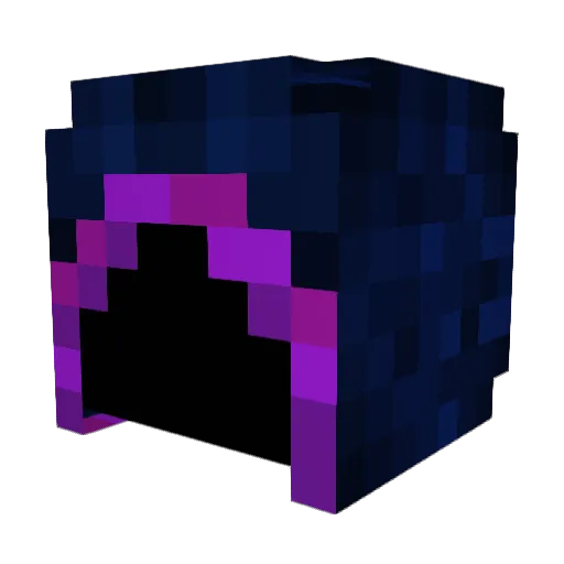 nerugeamu Minecraft avatar head, 3D render