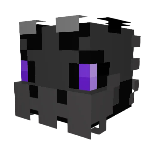 neruos Minecraft avatar head, 3D render