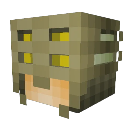 nerv3d Minecraft avatar head, 3D render