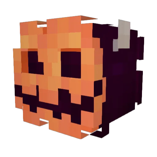 nervousghost Minecraft avatar head, 3D render
