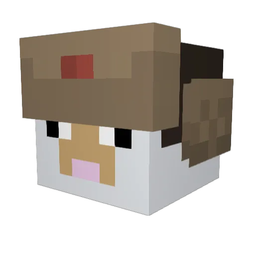 nervy10 Minecraft avatar head, 3D render