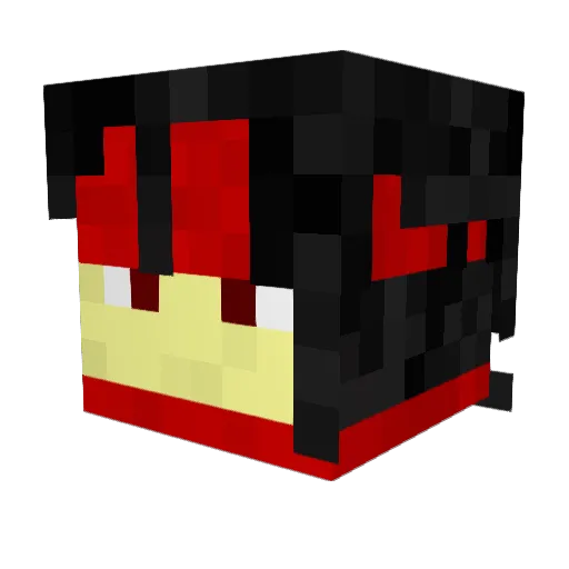 nesebas Minecraft avatar head, 3D render