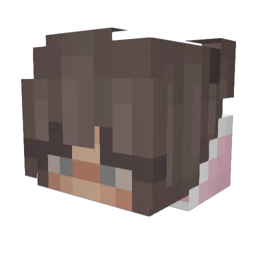 neshiiii Minecraft avatar head, 3D render