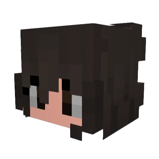 neskafeto Minecraft avatar head, 3D render